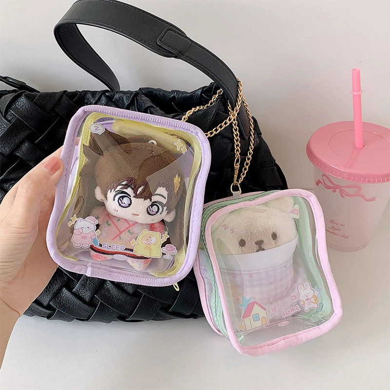 

Ita Bag Decorative Transparent Bag Cartoon Cute Doll Girl Exquisite Earphone Bag 2d Medal Storage Outing Display Bag Key Pendant