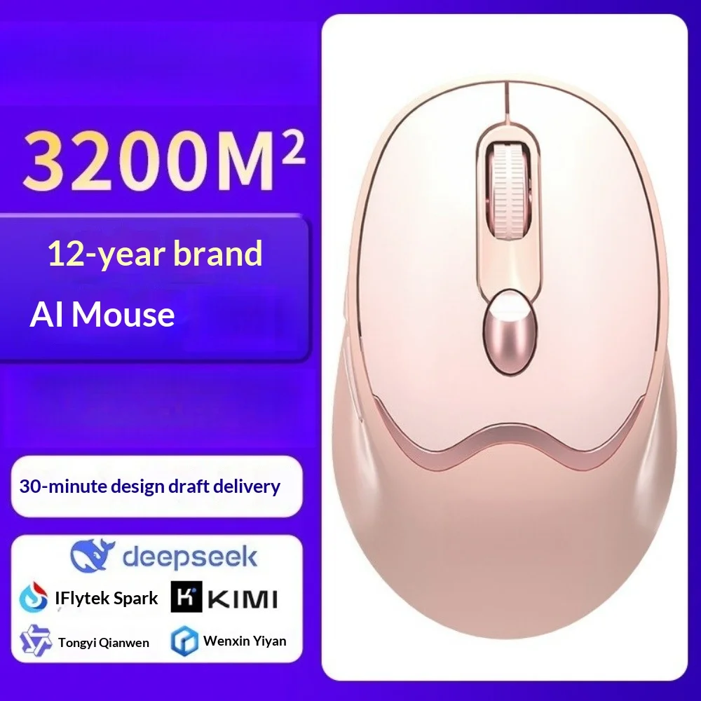 Wireless Mouse Rechargeable Type-C Bluetooth Silent RGB Ergonomic for Laptop PC Office Home Gaming Daily Working Use