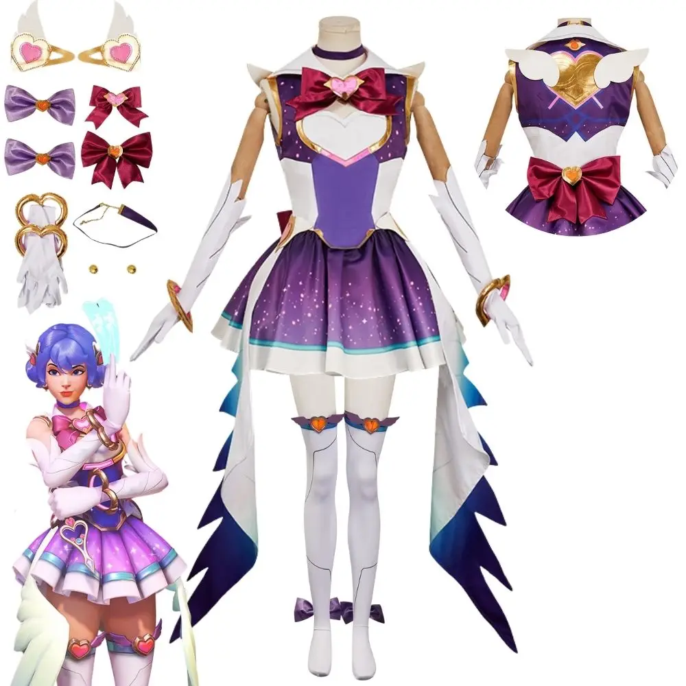

OW Kiriko Cosplay Fantasia Costume Disguise for Women Girls Dress Roleplay Outfits Fancy Dress Up Halloween Carnival Party Suit