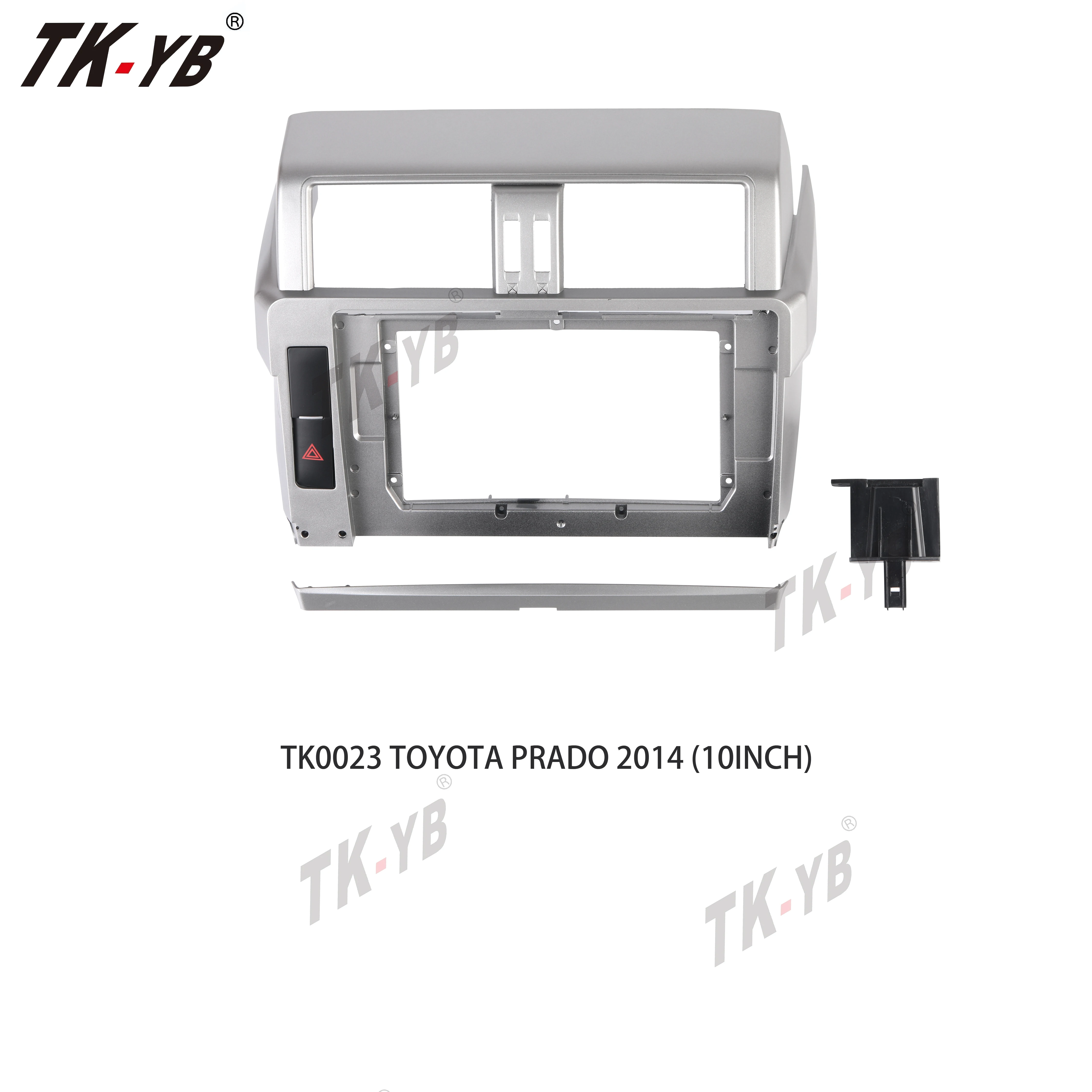 

Car DVD Frame Stereo 10.1 Inch Big Screen Fascia Frame Adapter for Toyota Prado 2Din Dash Audio Fitting Panel Frame Kit