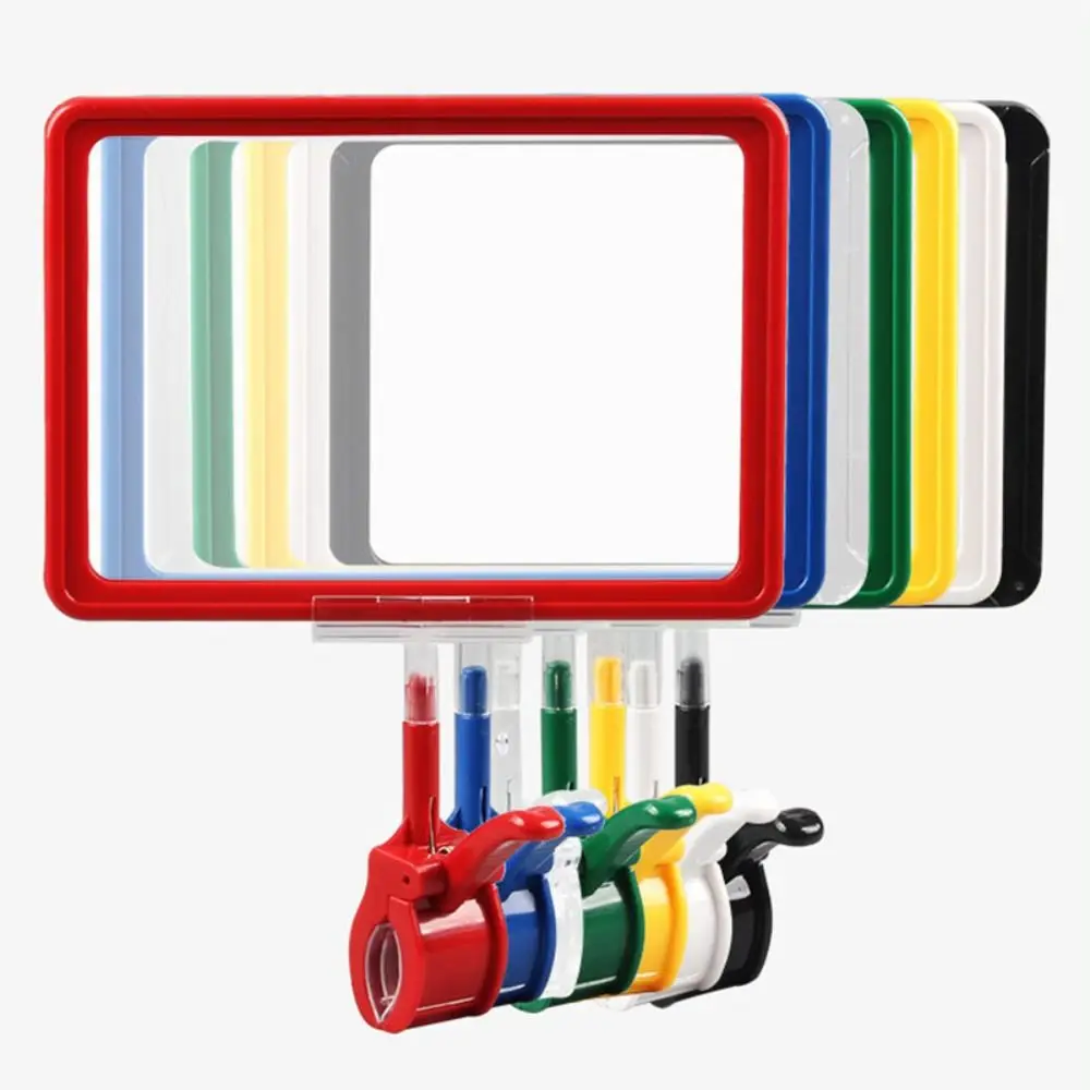 High Quality Plastic Price Tag Clip A4/A5 Color Merchandise Price Display Clip Rotatable POP Poster Frame Supermarkets