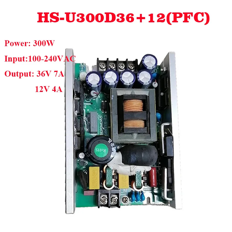 Power Supply Board 300W 36V 12V PFC HS-U300D36+12V Output Power Board for Stage Light