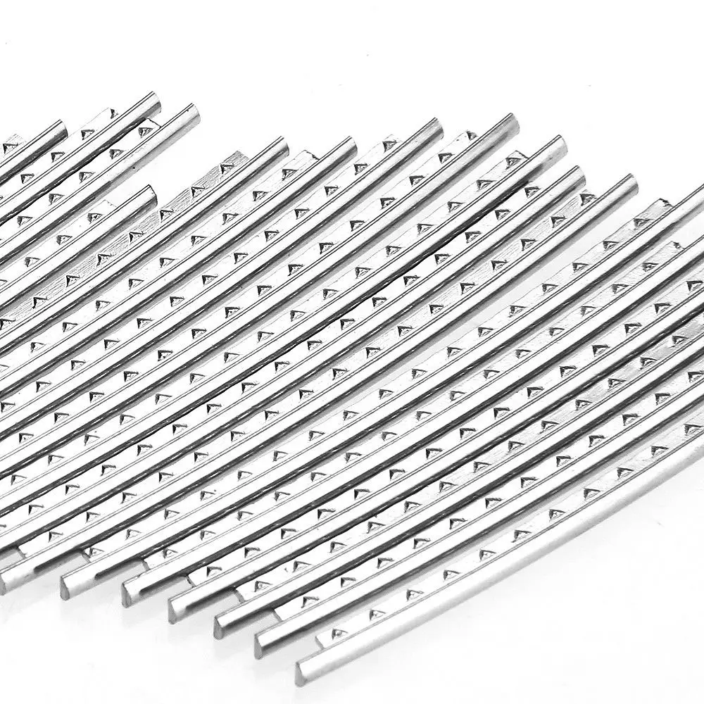 New 2.2mm Guitar Fret Wire White Copper 24Pcs/ Set Fingerboard Frets 2.7mm Guitar Playing Accessories Guitar