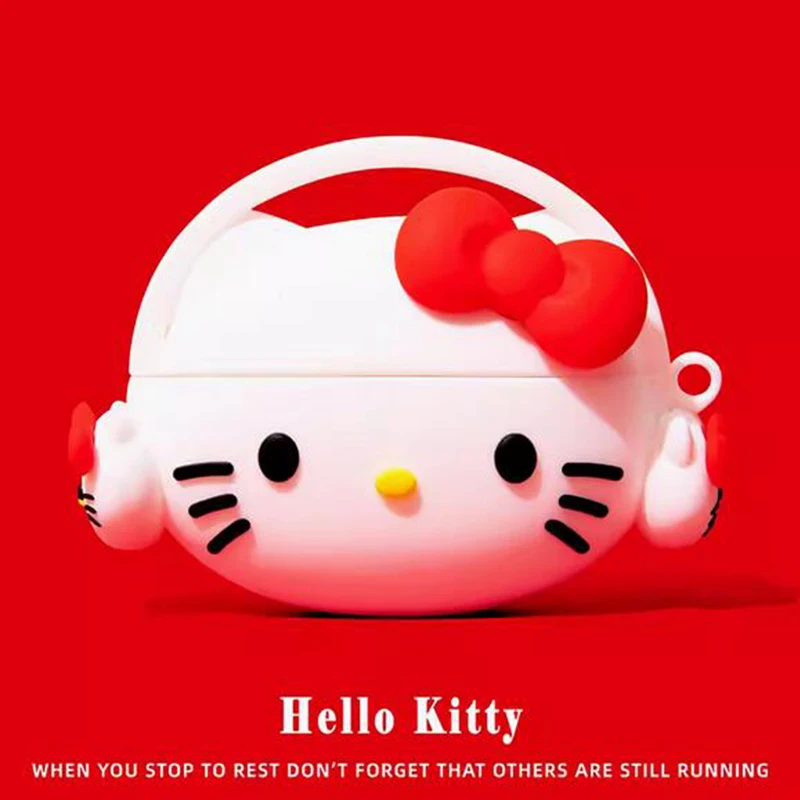 Sanrio-funda protectora de silicona para Airpods Pro 2, carcasa de Hello Kitty Kuromi Melody Music para Airpods, niñas, mujeres y niños