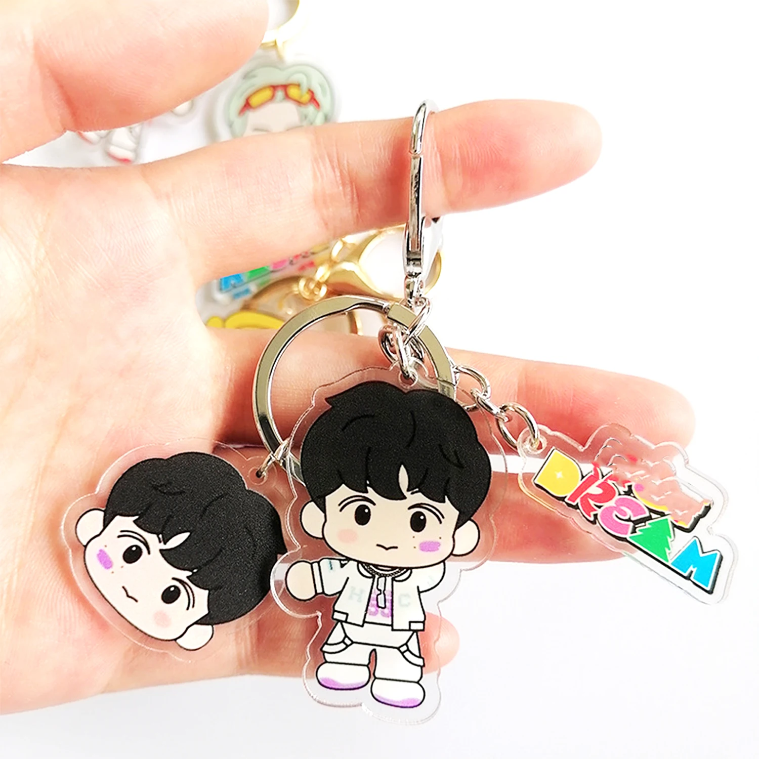 KPOP Dream Candy Album Keychain JAEMIN JENO RENJUN Acrylic Keyring JISUNG CHENLE Cartoon Figure Bag Pendant For Fans Gift