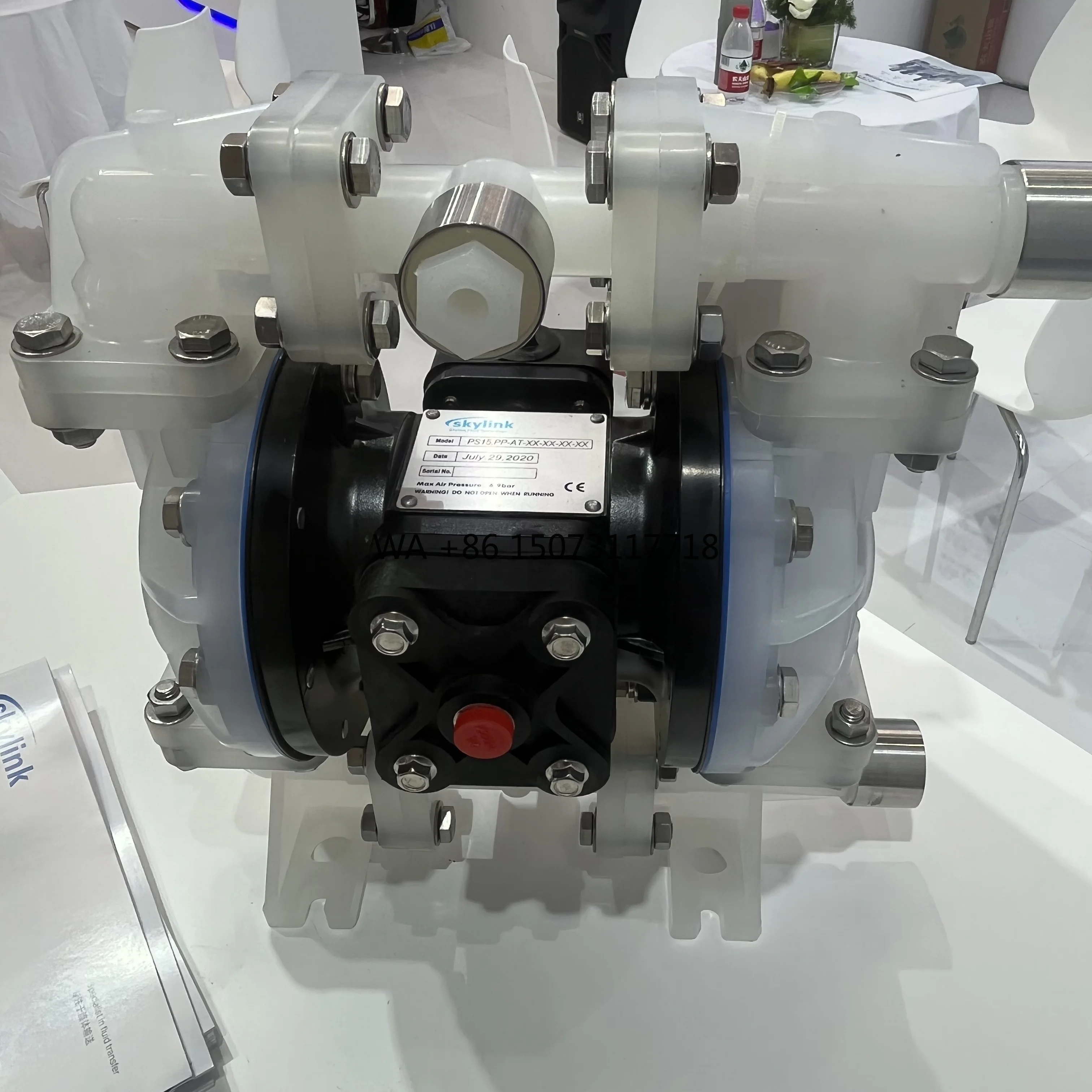

Pump Half Inch Pneumatic Diaphragm Pump Resistant Resistant PS15.PP-AT-XX-XX.XX-XX Plastic Pump