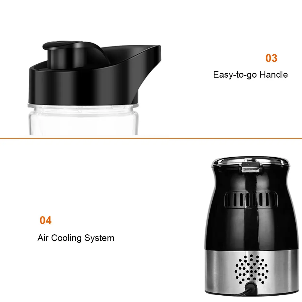 High Speed Multi Function 500W Food Processor Meat Grinder Portable Personal Mini Blender Mixer Juicer Dry Grinder 800ml Chopper