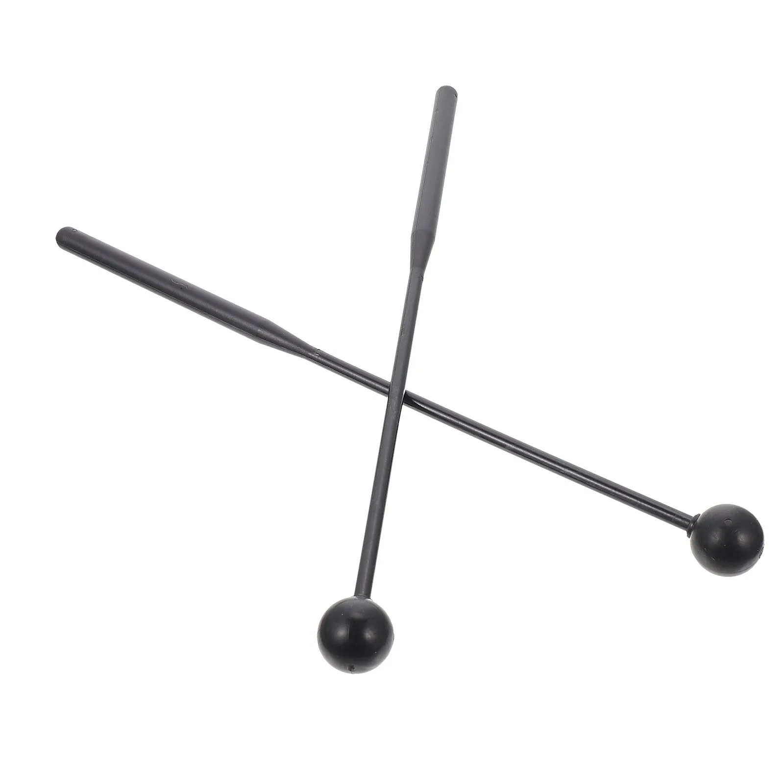 2 Pcs Black Sticks Blue Balls Children Drumsticks Durable Xylophone Mallets Marimba Sticks Percussion Accessories Kids