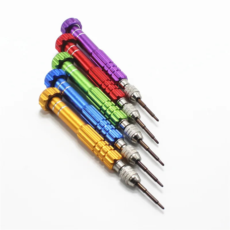 Aluminium Alloy Handle 5 in 1 multi-function Repair Open Kit Slotted Style Screwdrivers Versatile Mobile Phone Repairing Tools