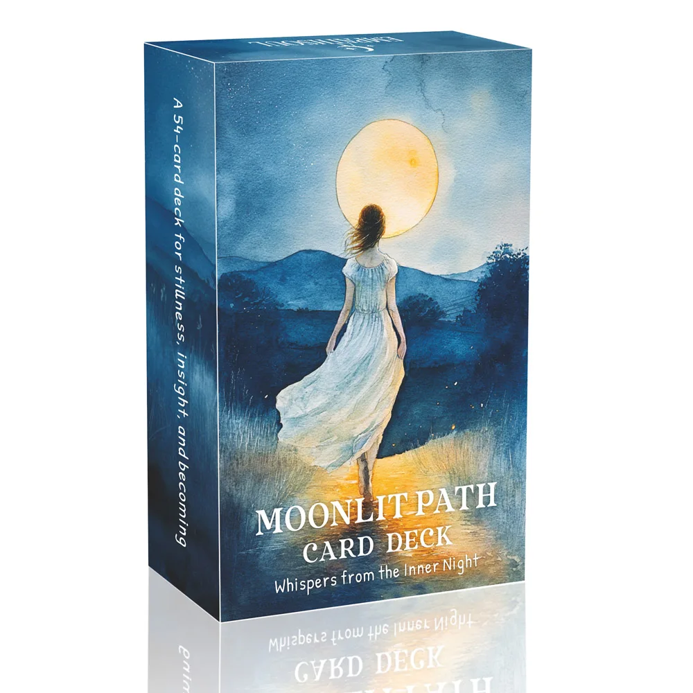 

54 карты, 13x8 см, Оракул «Лунная тропа», Внутренние изменения, Естественный ритм, Гармония, Нежная трансформация, Карта «Путешествие молодости»