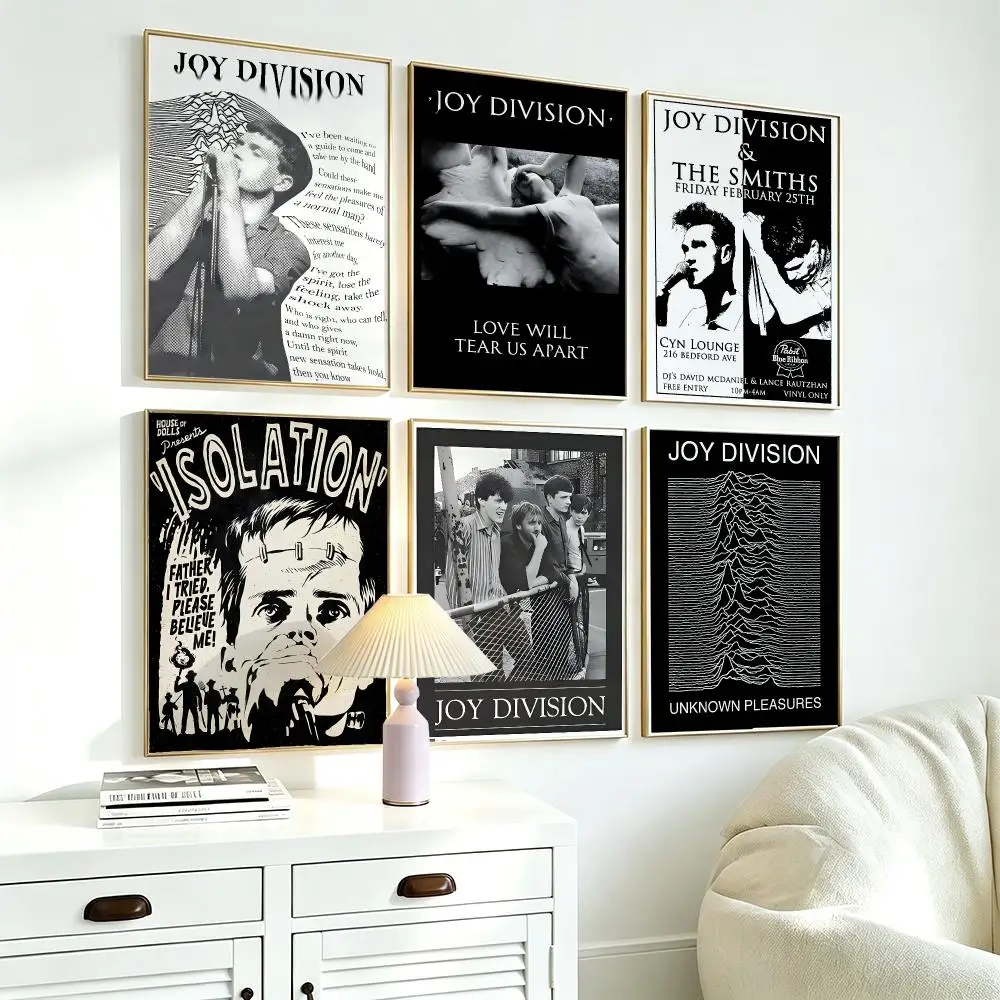 band Joy Division Poster Wall Posters Self-Adhesive Wall Stickers Home Decoration for Bedroom Living Room