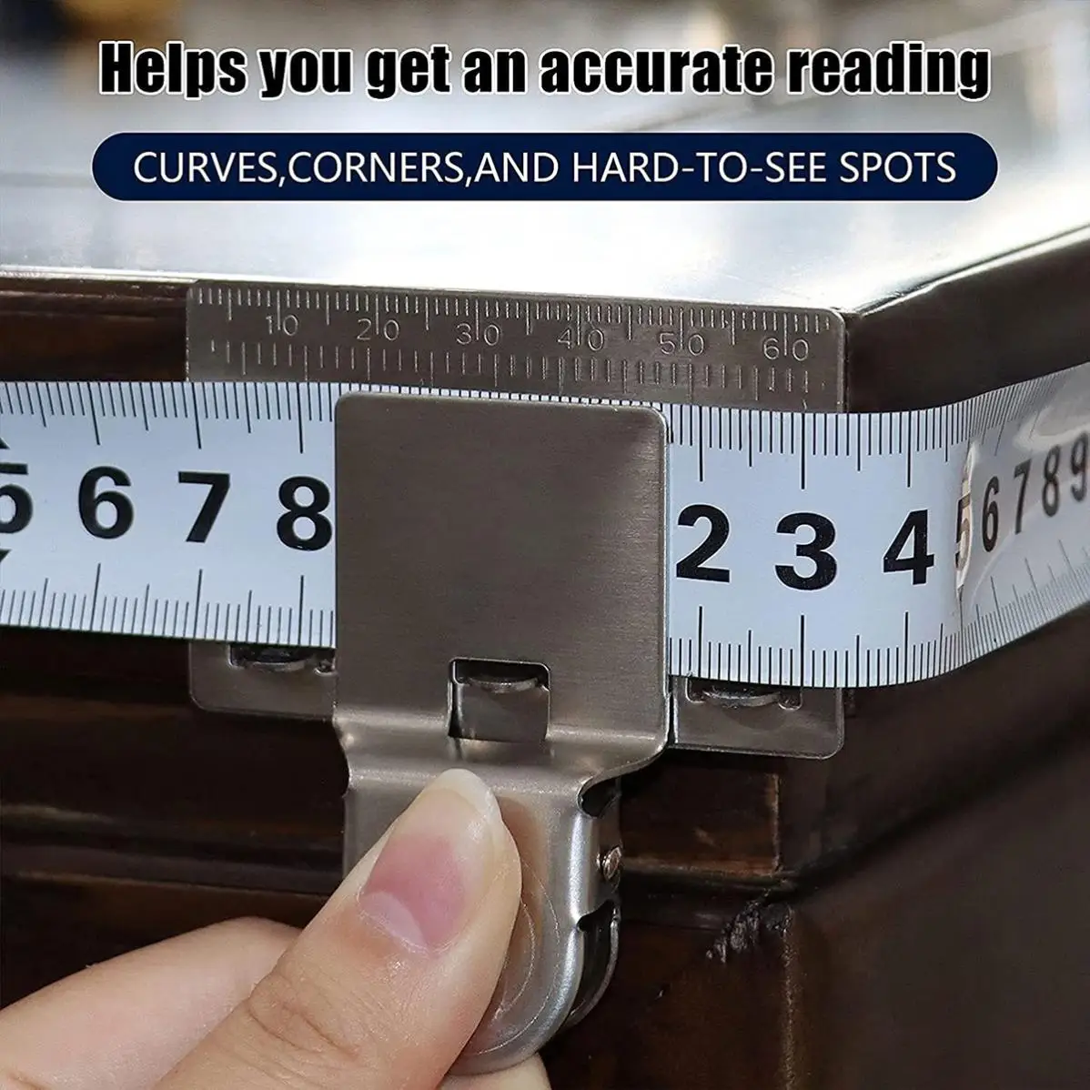 Measuring Tape Clip Tool Matey Measure Clip Corners Clamp Holder Fixed Ruler Mark Tools Precision Measuring Tools for Most Tape