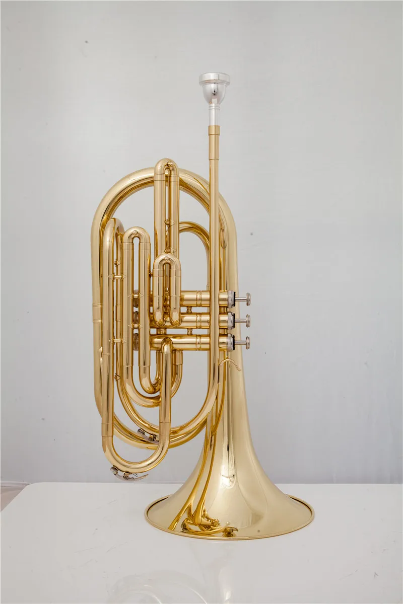 Professional Grade Trombone Bb Alto Trombone Alloy Band Instrument Descending B-KEY Marching Trombone