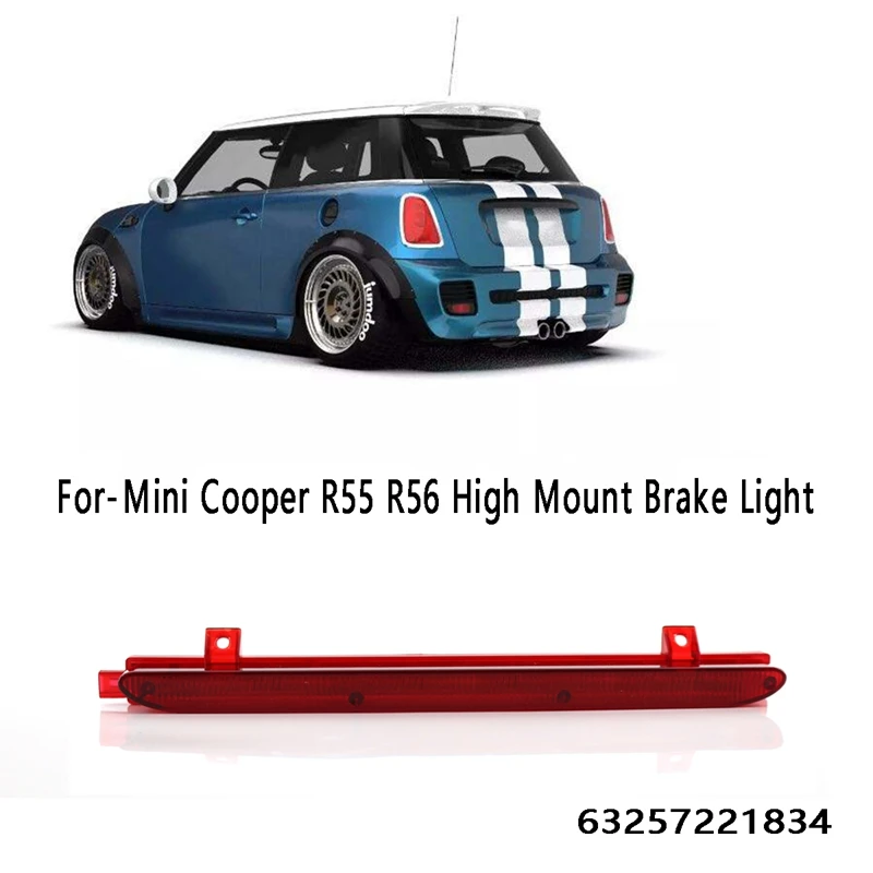 For-BMW Mini Cooper R55 R56 Car High Mount Brake Light Rear LED Third Brake Light 63257221834