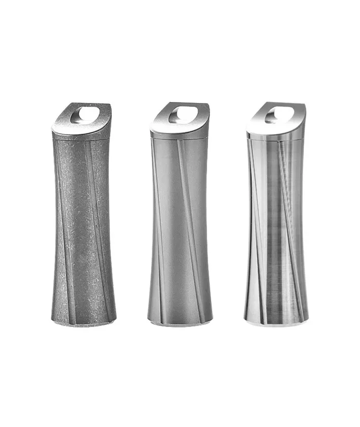 FEGVE Titanium Pill Holder Case Organizer Container Waterproof Portable Keychain