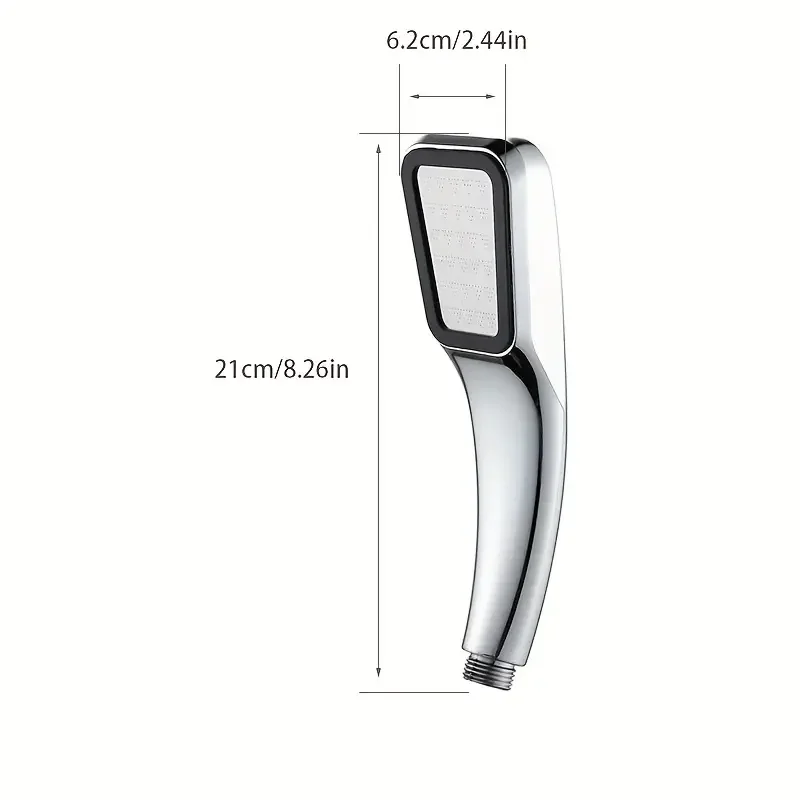 1PC Supercharged Shower Head Single Head Handheld Household Super Strong Bathroom Shower Water Heater Sun Drying Shower Head image 3