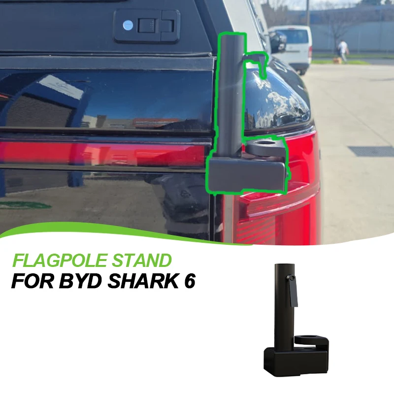 

Trunk Door Flagpole Base For BYD Shark 6 Off-road Antenna Base Bracket Flag Pole Holder Exterior Modification Car Accessories