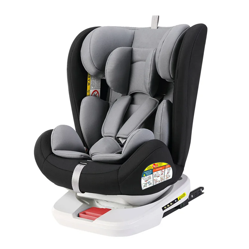 Children's safety baby car seats portable 360 degree rotating chair for babies aged 0-12 years old black