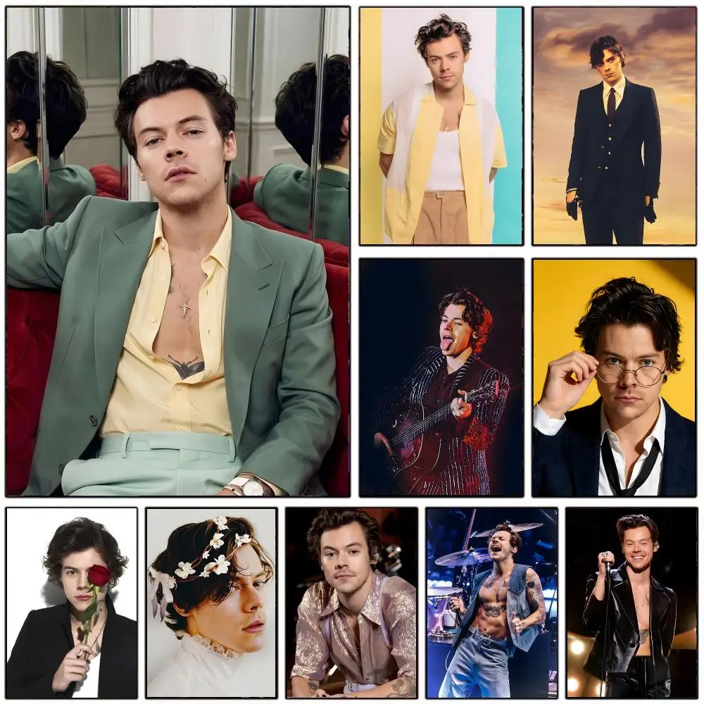 Talented Singer H-Harry Styles Poster Wall Art Print Decorative Mural Home Decor Gift Unframed