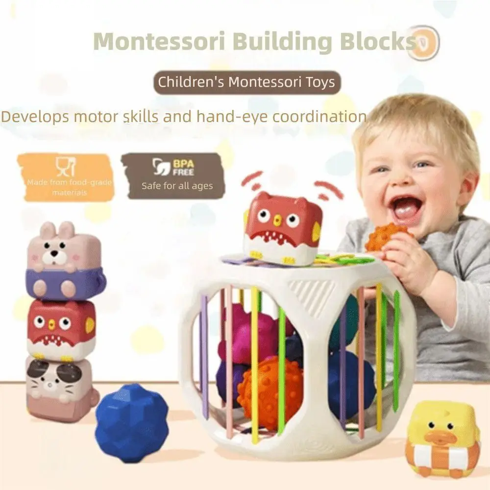 7-in-1 Montessori Learning Toys Sorting Game Developmental Toys Baby Shape Sorter Toy Fine Motor Skills Fun Design