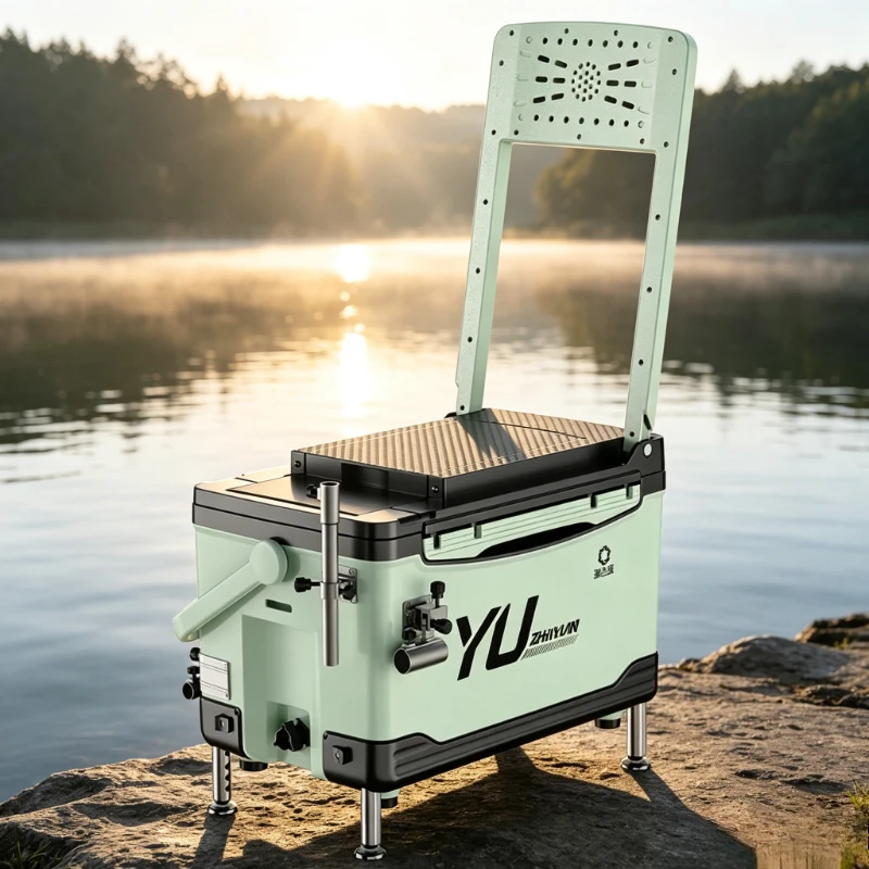 Large Capacity Sittable Fishing Tackle Box Thickened Non Deforming Scratch Resistant Portable Match Fishing Cooler Seat 낚시 박스