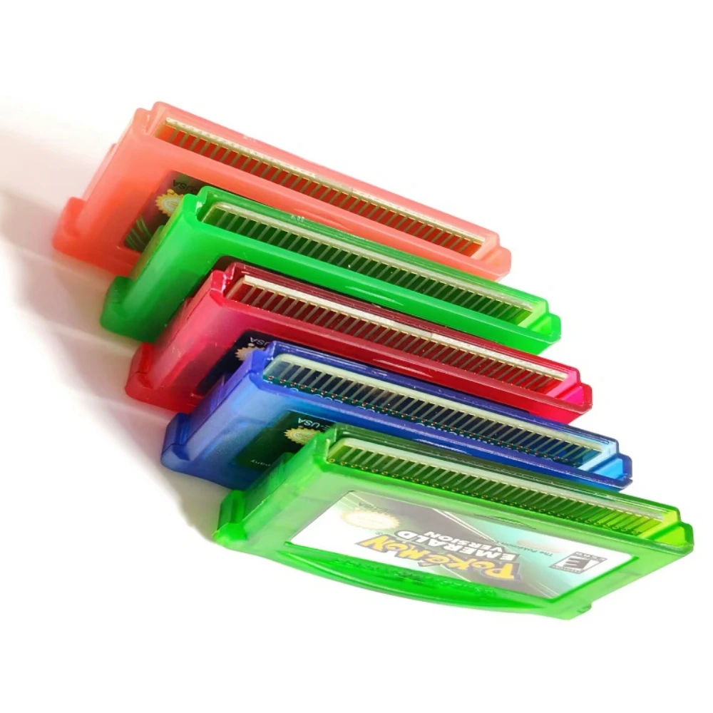 GBA Gioco Pokemon Serie 32 Bit Cartuccia per videogiochi Console Card Spagnolo ESP-Smeraldo FireRed LeafGreen Rubino Zaffiro Giocattolo Regalo