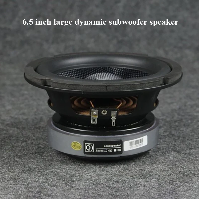 6.5 Inch Woofer HIFI Fiber Cone Speaker Unit Long Throw Design Dual Magnet Structure Home Theater Car Modification DIY Parts