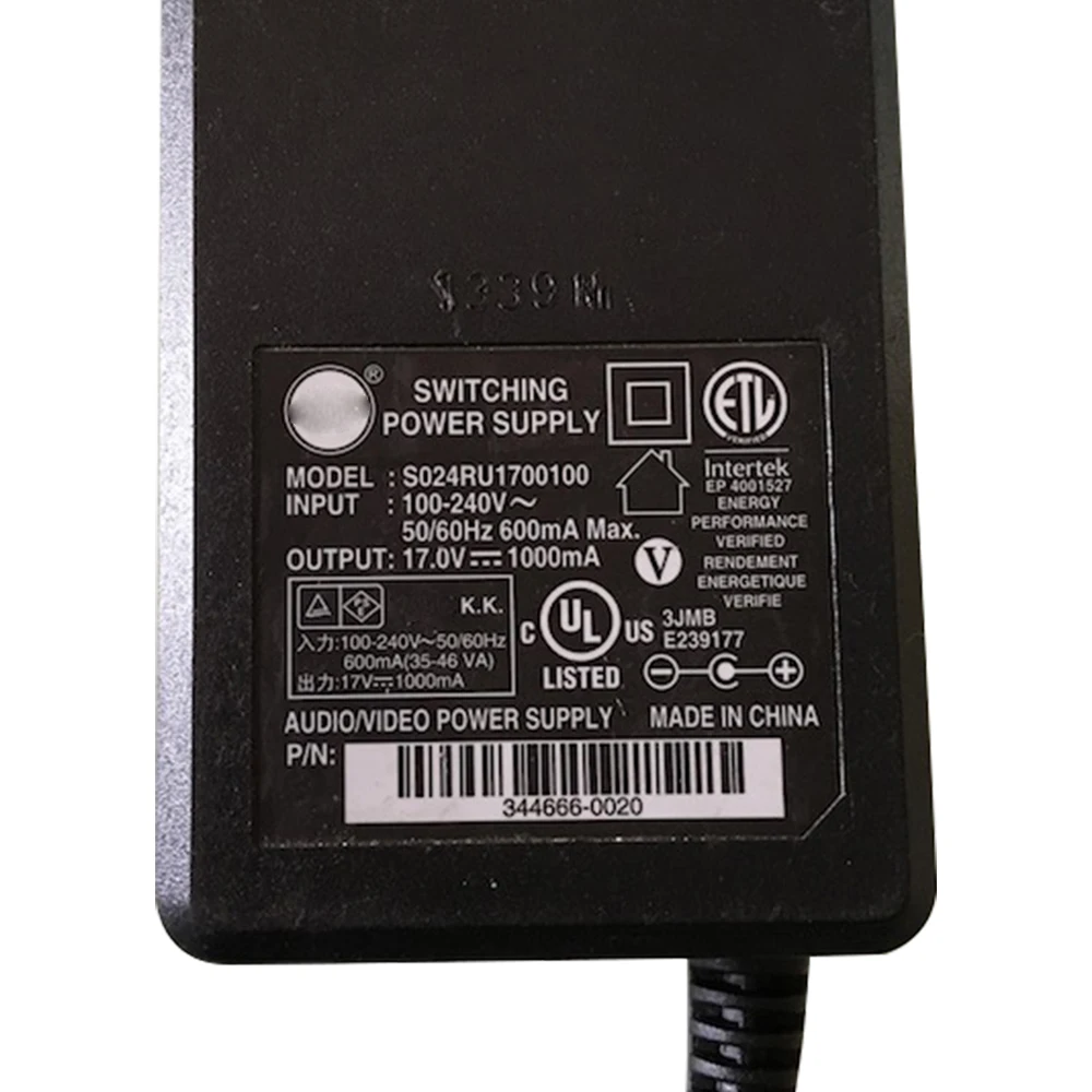 Imagem -03 - Adaptador de Alimentação S024ru1700100 para Soundlink Iii Terceira Geração Bluetooth Mini 17v 1000ma Carregador de Alimentação de Comutação