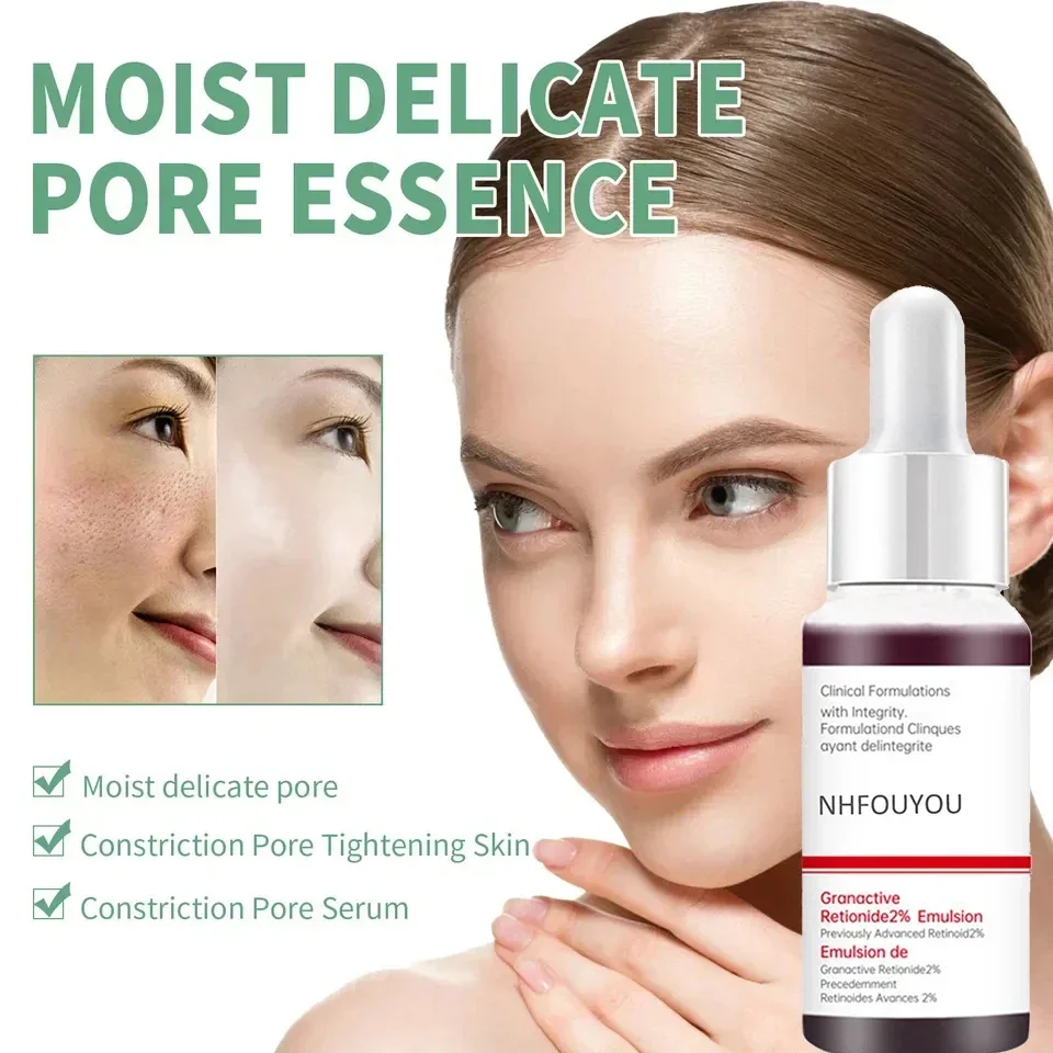 Pore Shrinking Serum Face Removing Large Pores Tightening Repairing Facial Pore Minimizing Essence Skin Care Products