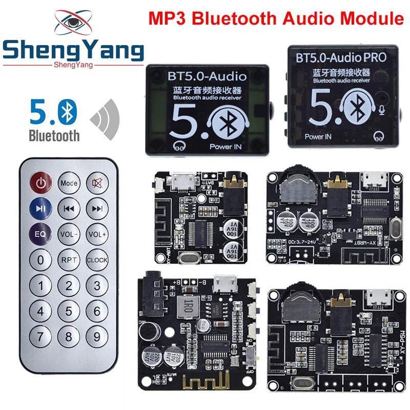 Bluetooth Audio Receiver Board Bluetooth 4.1 BT5.0 Pro XY-WRBT MP3 Lossless Decoder Board Wireless Stereo Music Module With Case