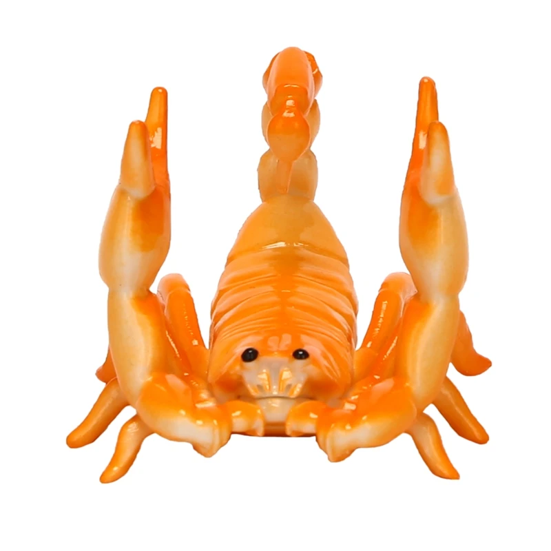 New Creative Cute Scorpion Model Pen Holder Weightlifting Scorpion Bracket Storage Rack Pen Rack Gift Stationery Orange