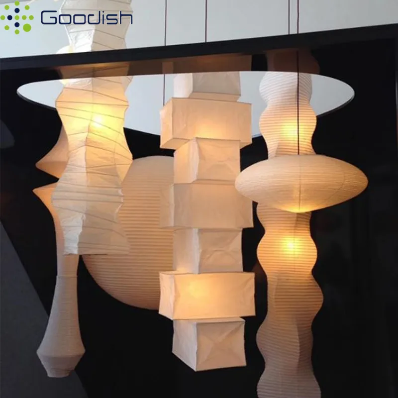

Современные минималистичные подвесные светильники Akari из рисовой бумаги Noguchi Yong LED, креативные художественные лампы для гостиной, декоративная люстра для дома