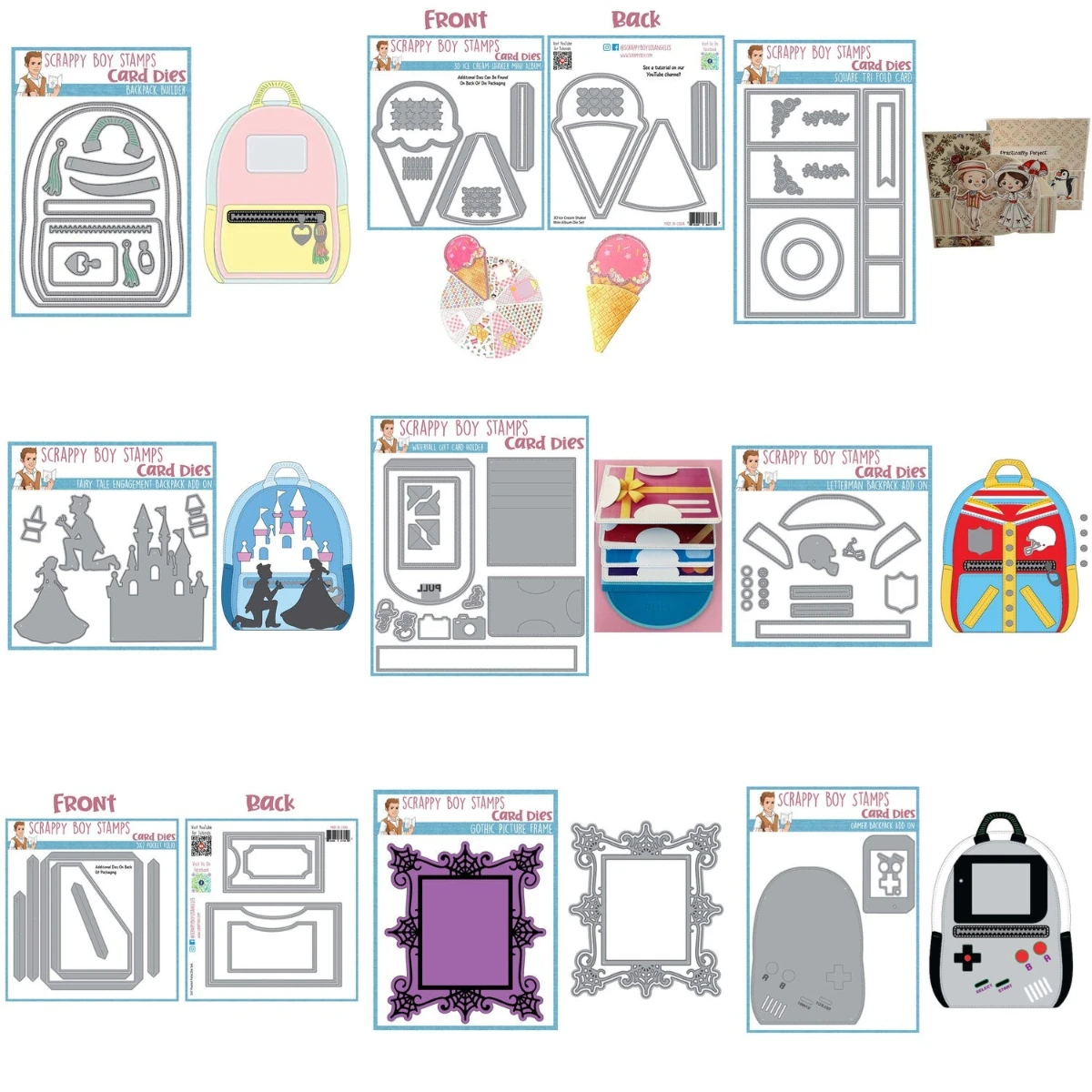 Photography Triangle - Schoolbag 2026 New Metal Cutting Dies