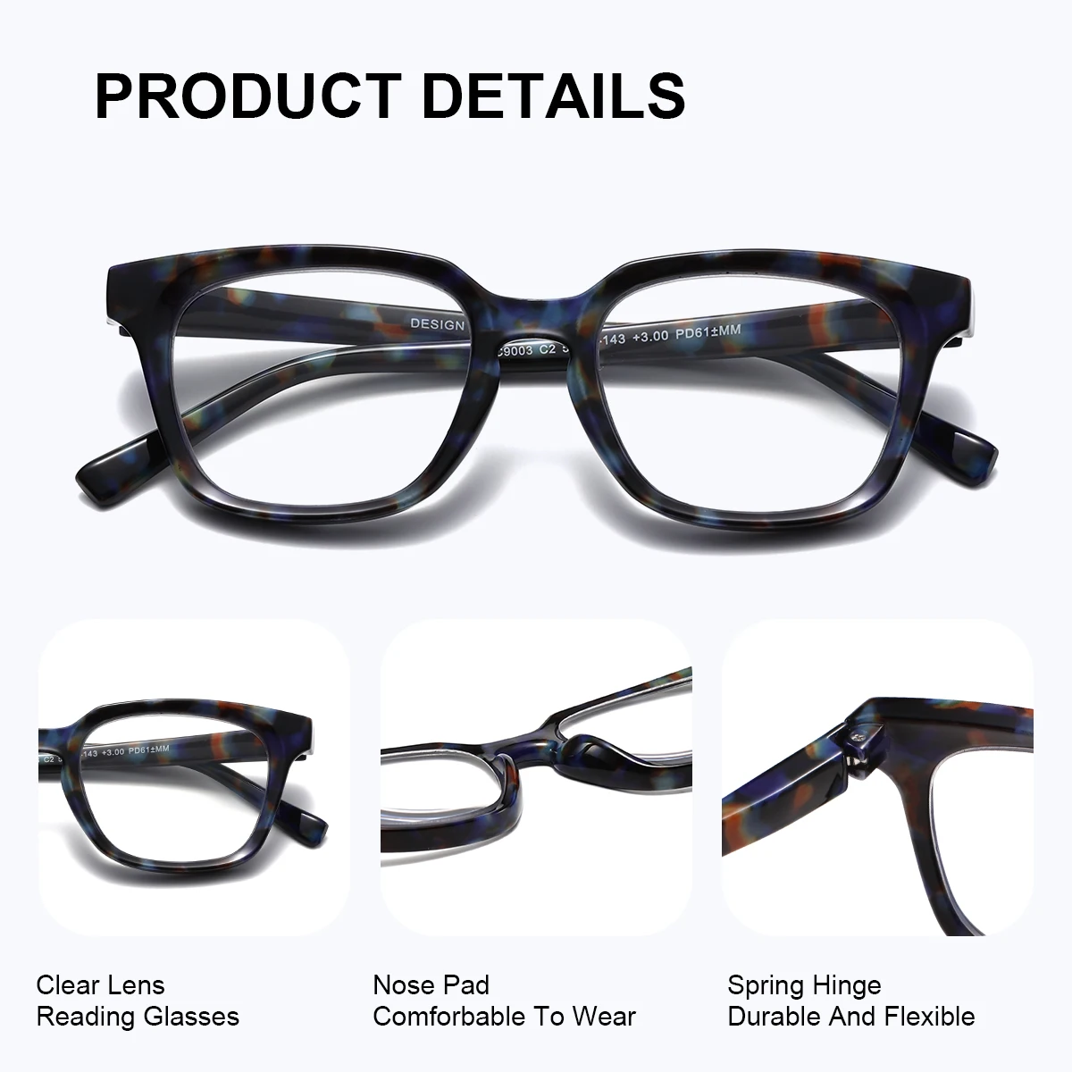 BARCUR Fashionable Retro Red Reading Glasses Comfortable To Wear PC Box Spring Hinge Work And Leisure Multi Degree Reading