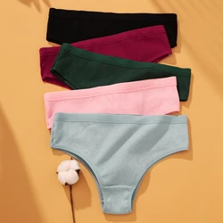 1Pcs Women Cotton Panties Women's Low-Rise Comfortable Briefs Female Soft Underwear Ladies Underpants S-XL