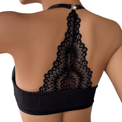 Sexy Women Underwear Backless Ribbed Bras Female Brassiere Breathable Camisole New Fashion Lingerie Solid Wireless Ladies Bras