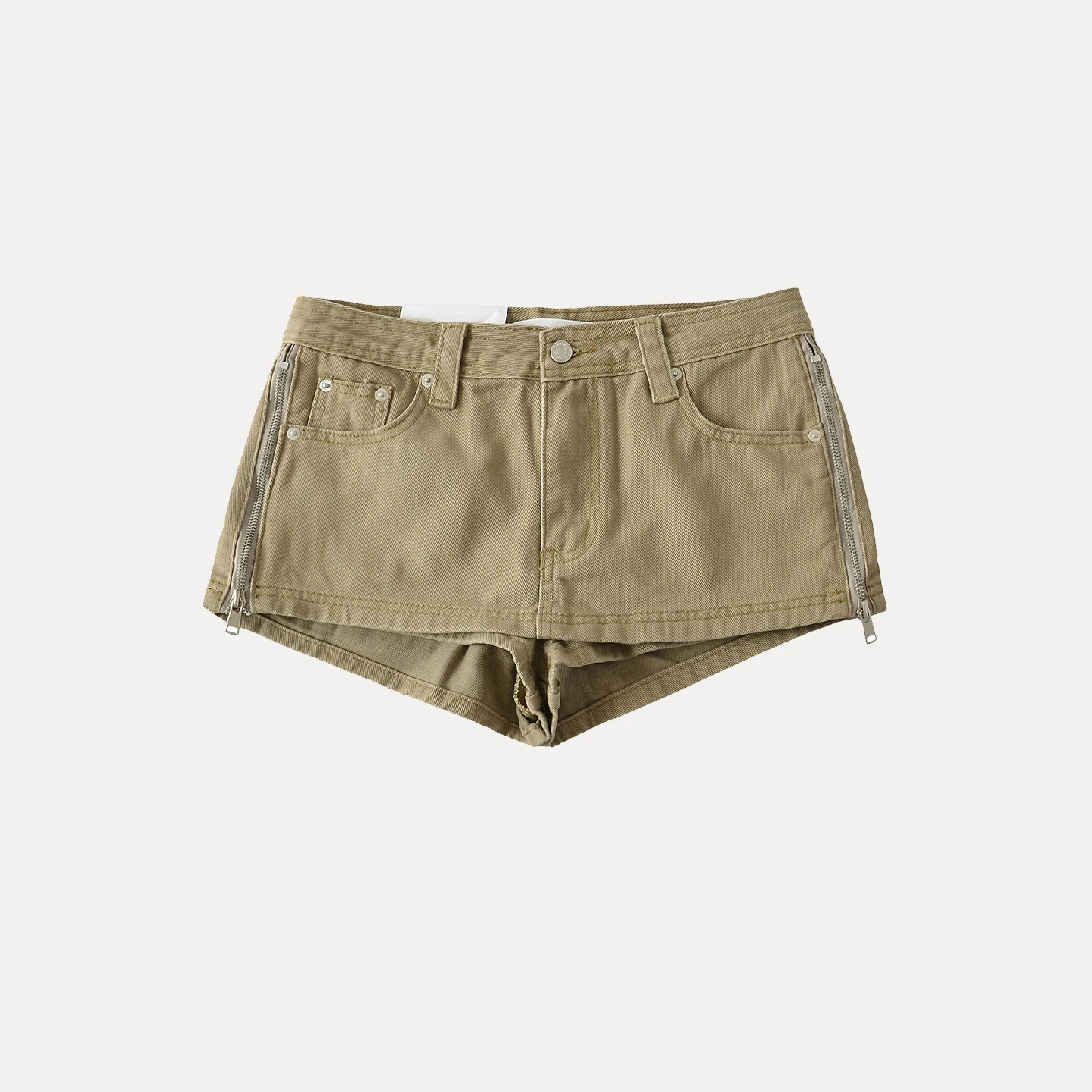 Taille haute minceur fermeture éclair côté Denim jupe pantalon femmes Sle été décontracté taille haute fermeture éclair ajustement corps taille haute jean