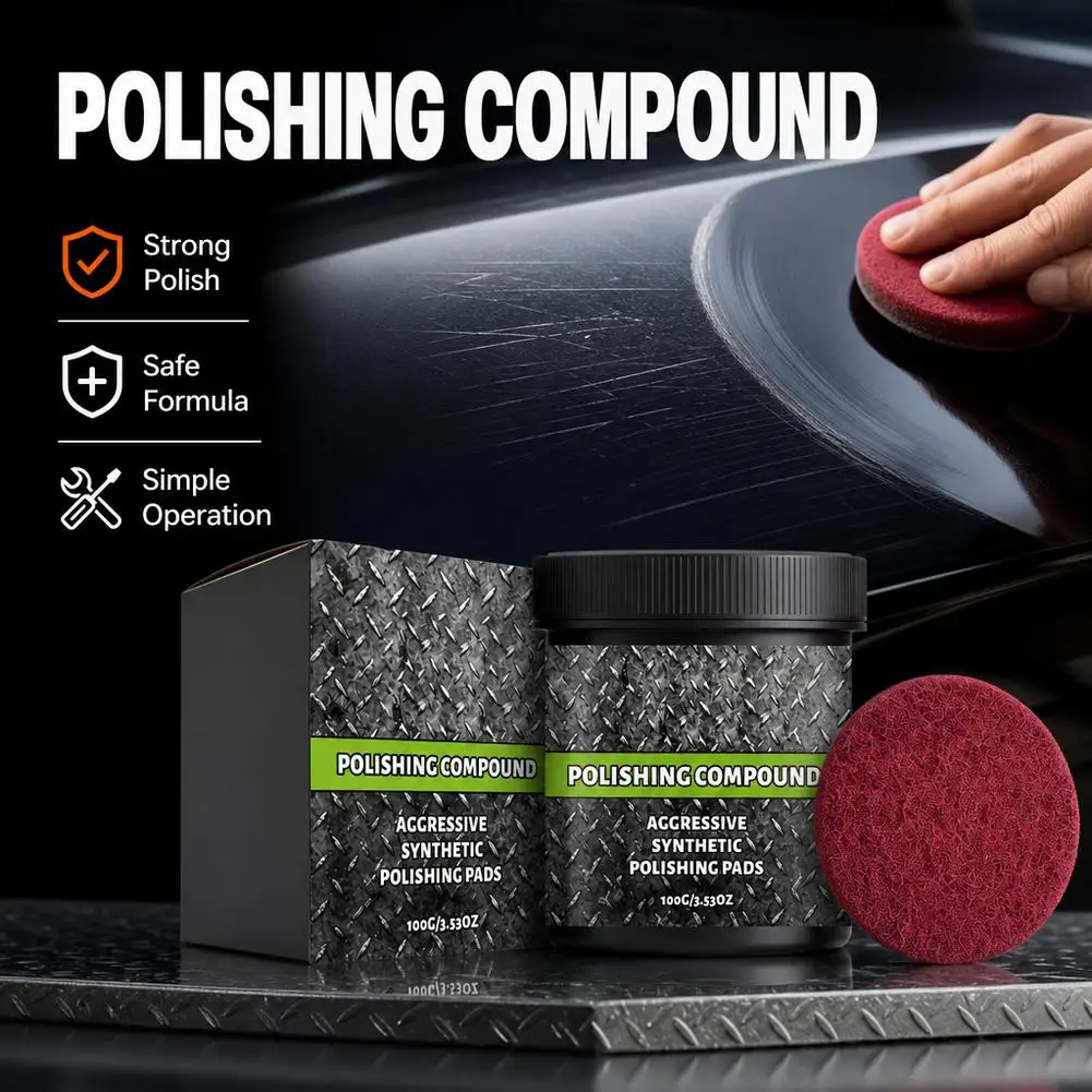 Effortless Polishing Paste for Brightening Multiple Gentle Long-Lasting Materials Tool-Free Texture for Simple Polishing