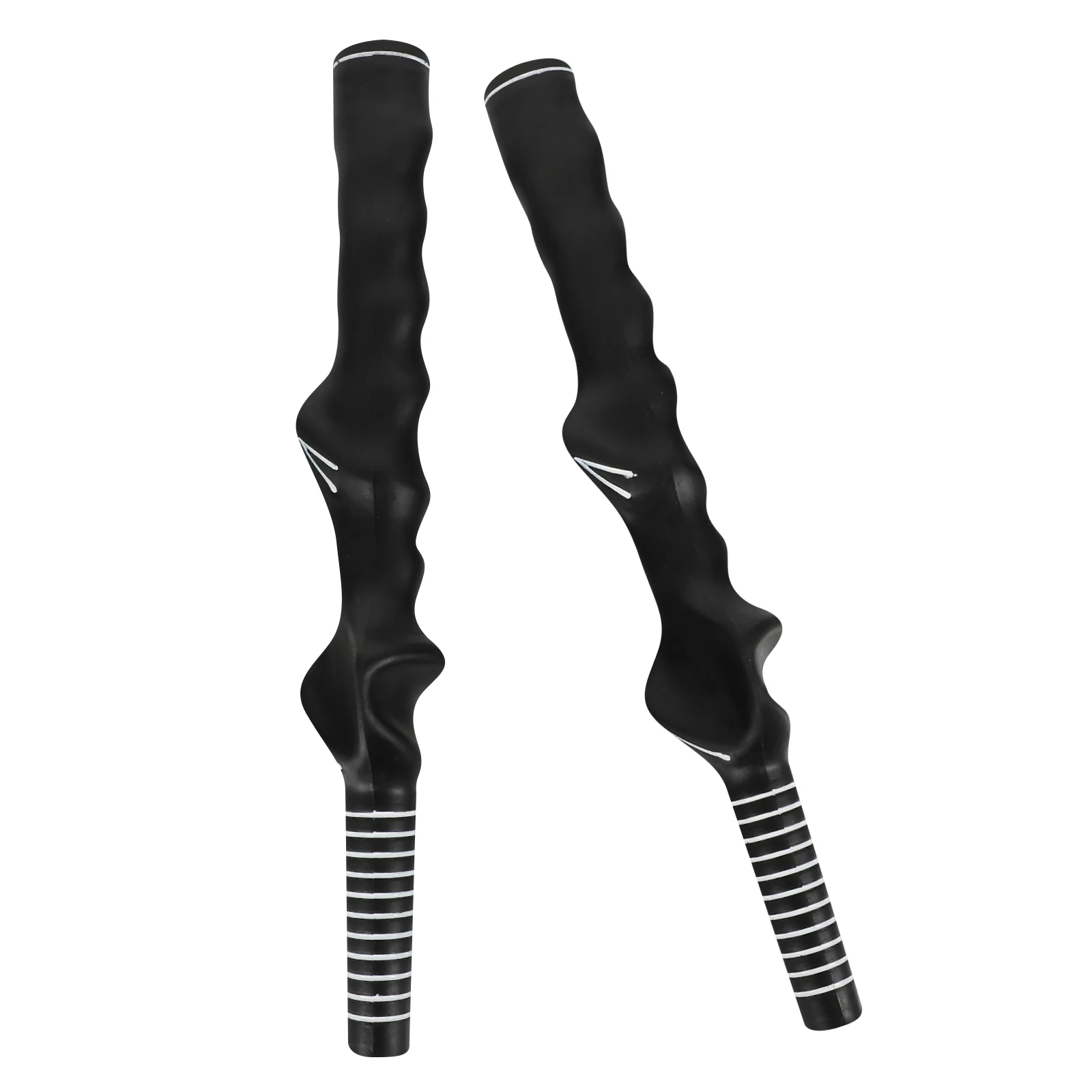 

2pcs Rubber Golf Swing Trainer Correct Hand Position Tool Coaching Practice Aids For Accuracy Power Consistency