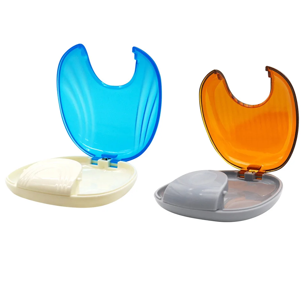 صندوق تخزين الأسنان الصناعية، استخدام عملي طويل الأمد، تجنب مياه الشرب العرضية، مناسب للسفر والتخييم ورحلة العمل #4