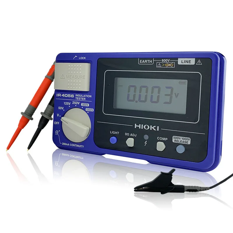 Hioki Insulation Tester, 5-Range, 50-1000V IR4056-20 IR4056-21