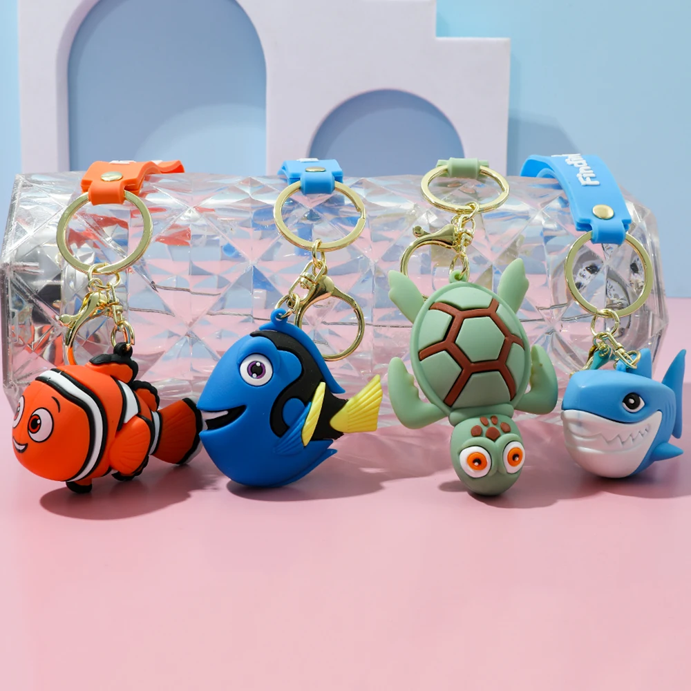 Chaveiro de Personagem do Nemo, Peixe Feio de Desenho Animado, Pingente Nemo Dory, Charm para Bolsa, Acessórios para Chave de Carro, Brinquedos e Presentes