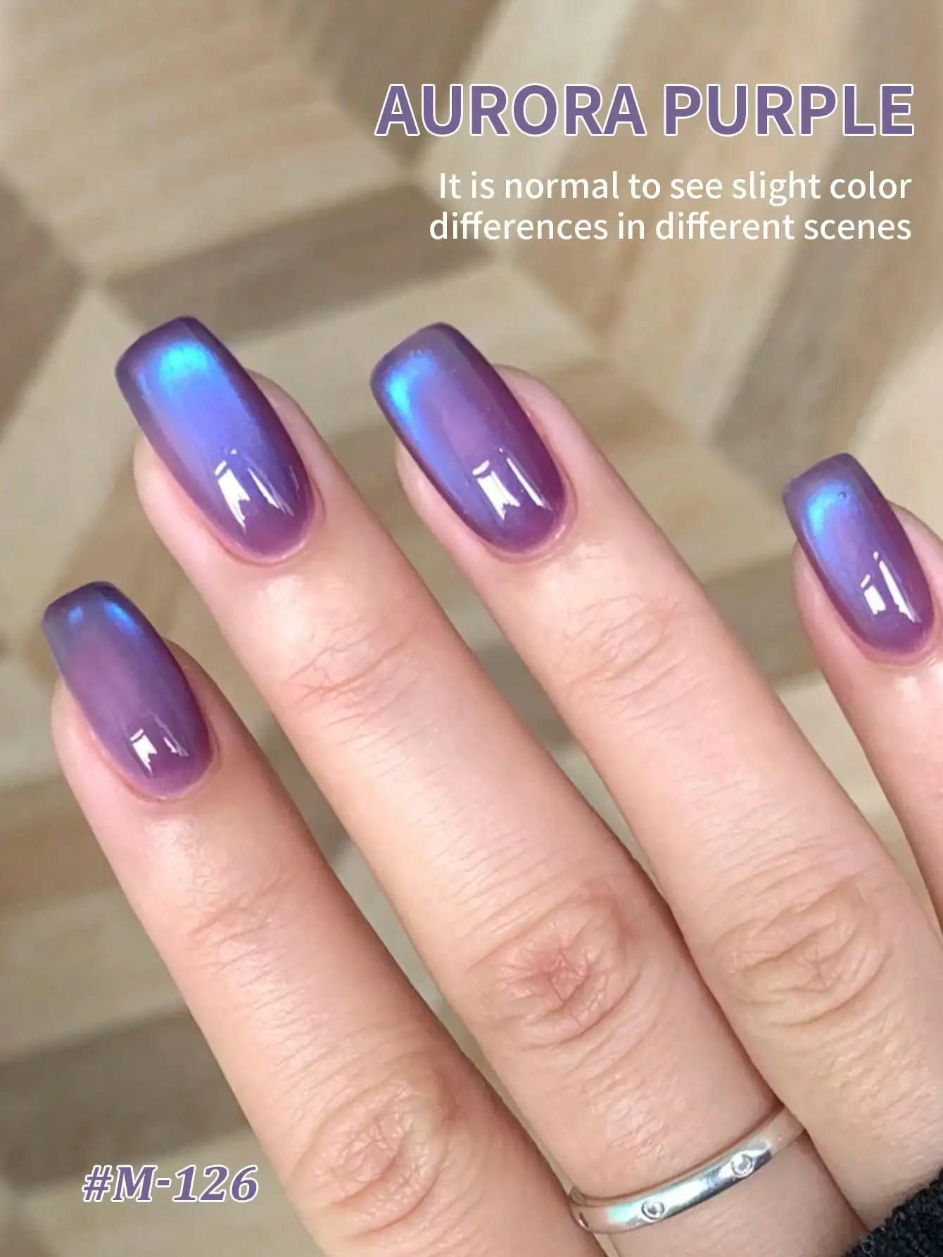 1PC Aurora Purple Cat Eye Gel Nagellack, UV-LED-Härtung, langwirksames, schnell trocknendes Nail Art Gel