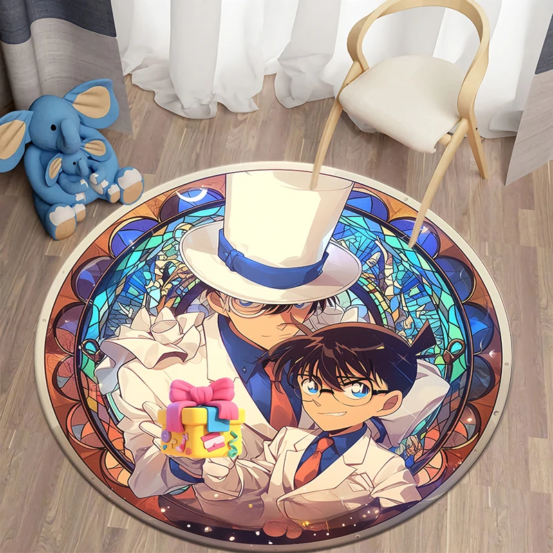 Detective Conan HD Printed Round Carpet.soft,Comfortable,exquisite, Living Room,bedroom,sofa,doorway Mat.table,chair,gifts,Rug