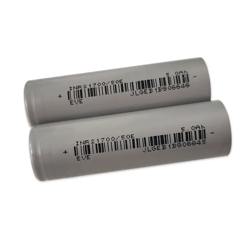 Original EVE 50E 21700 Battery 3.65V 5000mah 15A 3C Rechargeable li-ion Batteries Eve INR21700 Cells For Battery Packing