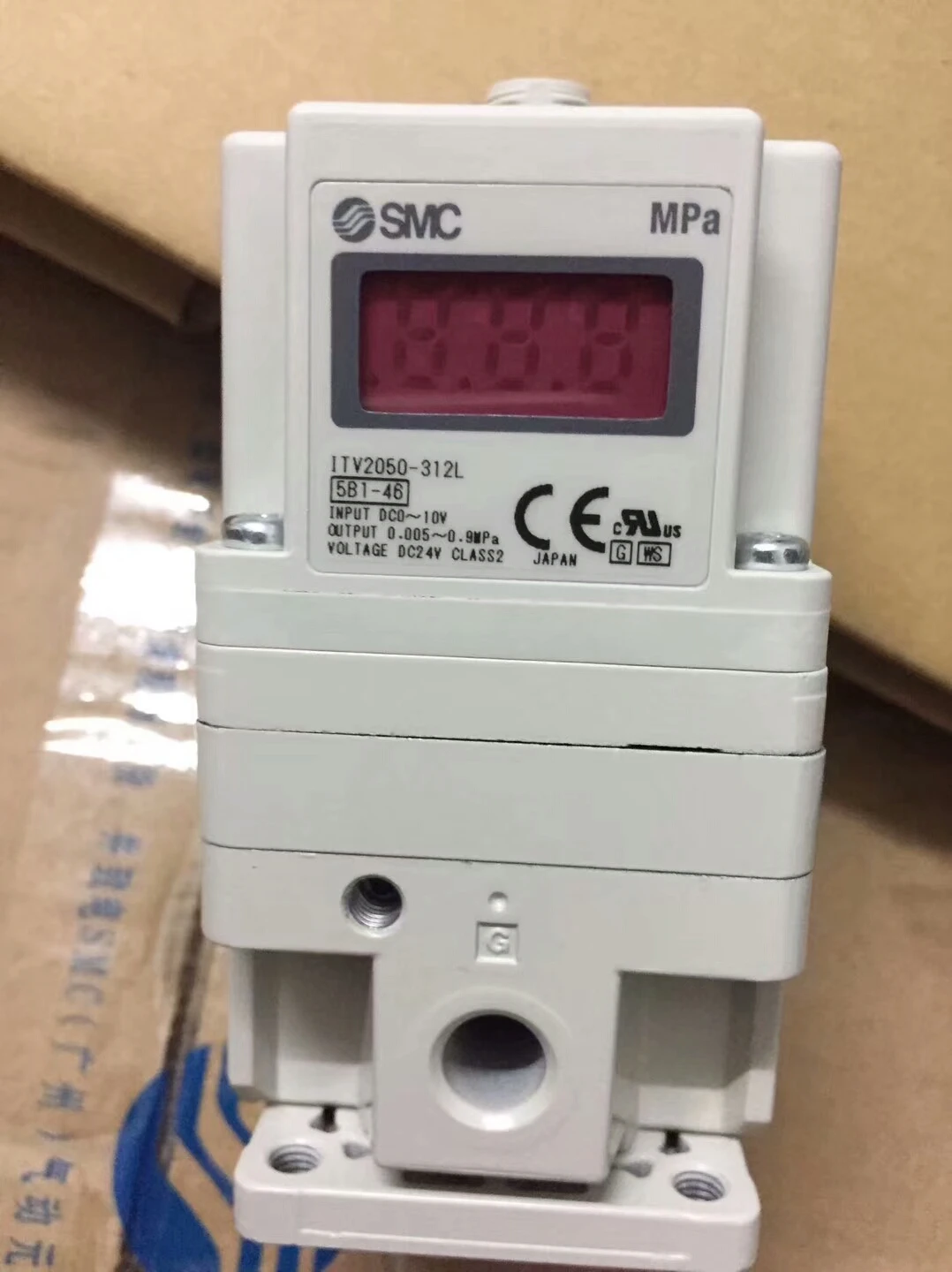 Válvula Proporcional Eletro Pneumática Regulador tipo Smc Itv1030312l Itv2050-312l Itv3050-31f4bl3 Itv3030044n