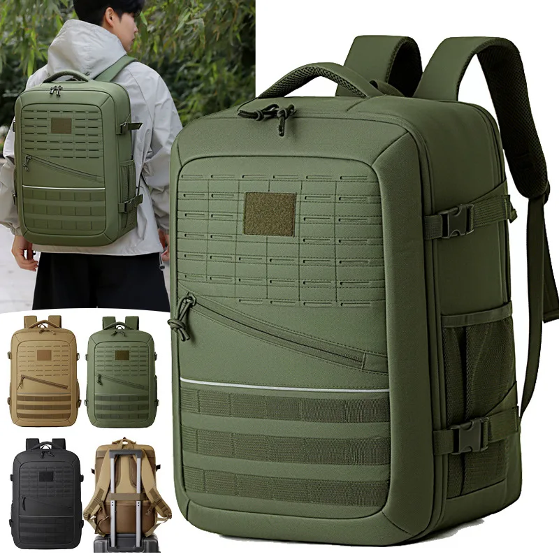 Tactical Backpack for Men MOLLE System Large Capacity Laptop Rucksack Waterproof Outdoor Hiking Camping Hunting Travel Backpack