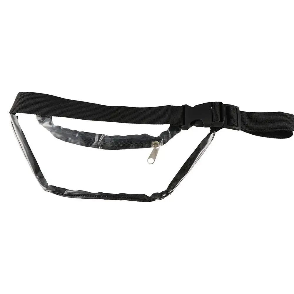 Waterproof Transparent Waist Bag Water-Sprinkling Festival Zipper PVC Chest Bag Simple Phone Bag Clear Crossbody Bag Girls