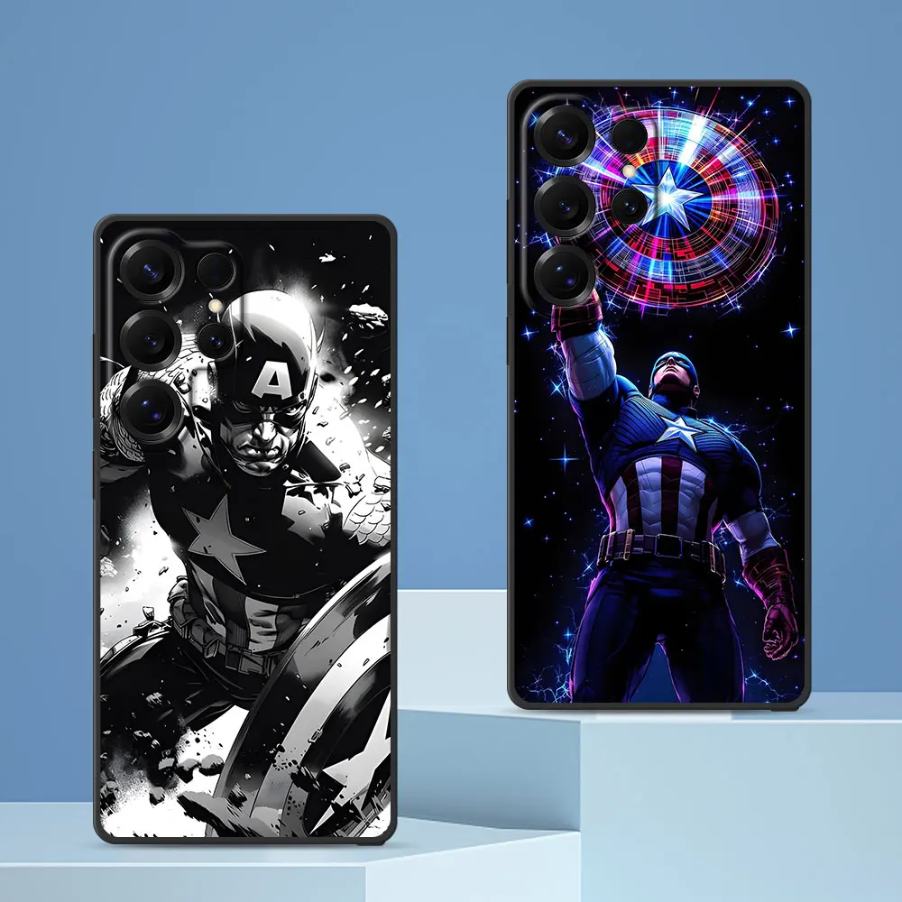 Captain America First Avenger Case for Samsung Galaxy S24 S22 S23 S25 S20 FE S7 Edge S9 S10 S21 Ultra S8 Plus TPU Phone Cover