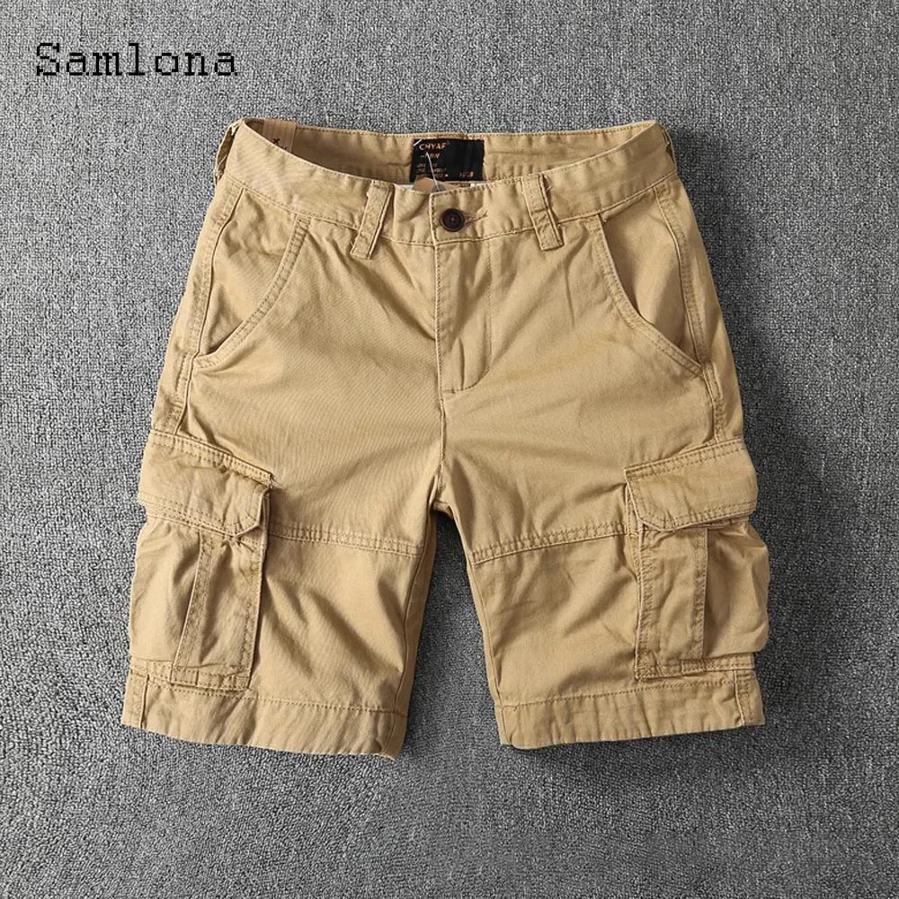 2025 유럽 스타일 남성 스탠드 포켓 캐주얼 베이직 반바지 신상 여름 아웃도어 패션 카모플라쥬 반바지 남성 빈티지 숏 팬츠